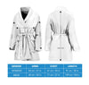 Lovely Poodle Print Women's Bath Robe