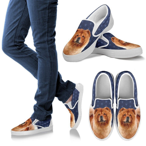 Chow Chow Dog Print Slip Ons For WomenExpress Shipping