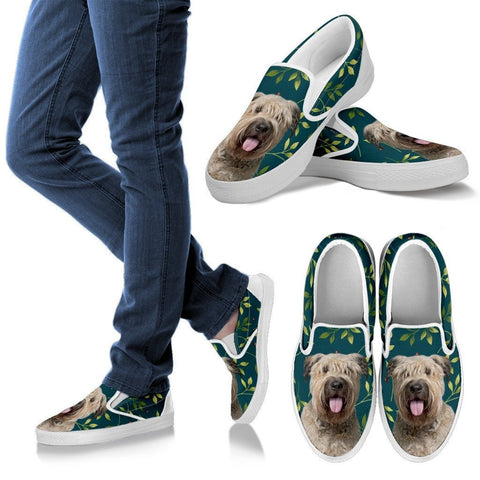 Bouvier des Flandres Dog Print Slip Ons For WomenExpress Shipping