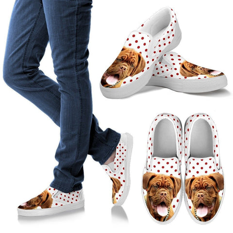 Bordeaux Mastiff (Dogue de Bordeaux) Print Slip Ons For Women Express Shipping