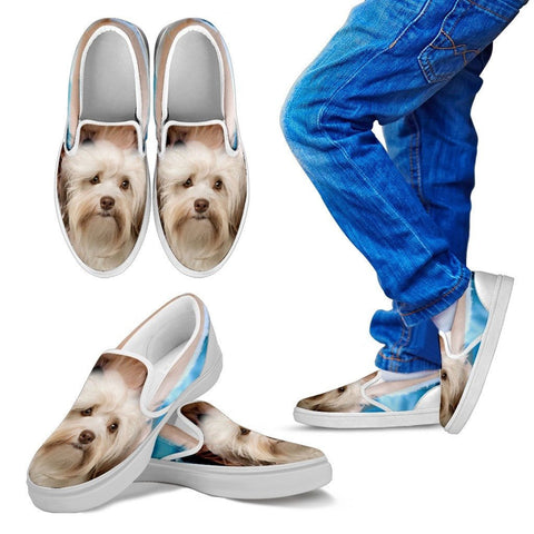 Cute Havanese Print Slip Ons For Kids Express Shipping