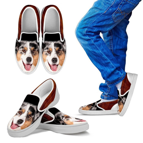 American Shepherd Print Slip Ons For Kids Express Shipping