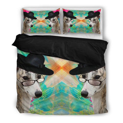 Amazing Whippet Print Bedding Set