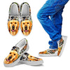 Amazing Golden Retriever Print Slip Ons For KidsExpress Shipping