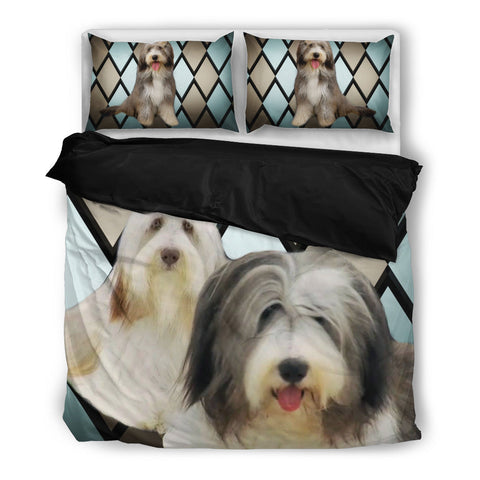 Bearded Collie Print Bedding Set