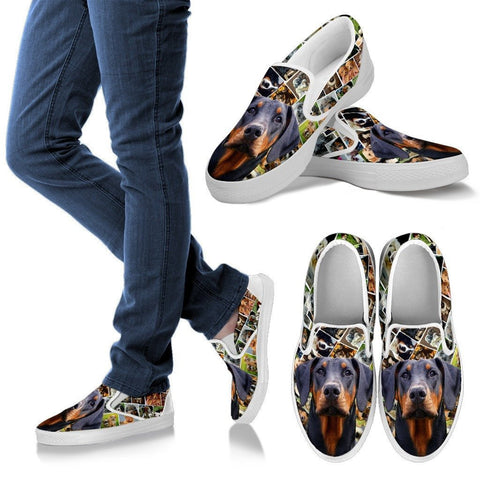 Amazing Doberman Pinscher Dog Print Slip Ons For WomenExpress Shipping