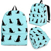 Black Labrador Print BackPack Express Shipping