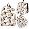 Pug Floral Print BackPack