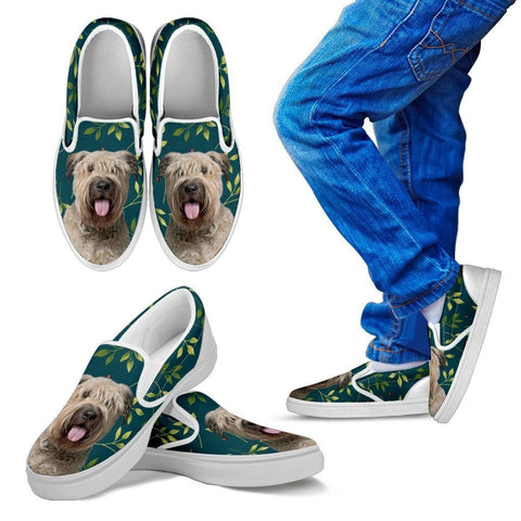 Bouvier des Flandres Dog Print Slip Ons For KidsExpress Shipping