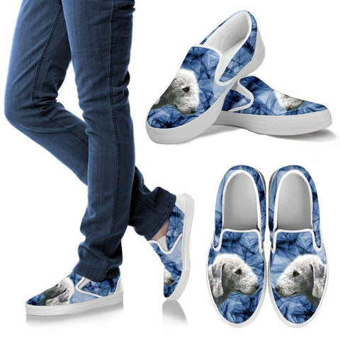 Bedlington Terrier Print Slip Ons For Women Express Shipping