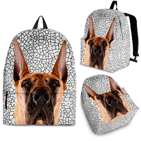 Great Dane Dog Print BackpackExpress Shipping