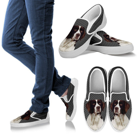 Drentse Patrijshond Dog Print Slip Ons For WomenExpress Shipping