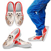 Bolognese Dog Print Slip Ons For Kids Express Shipping