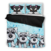 Amazing Miniature Schnauzer Print Bedding Set