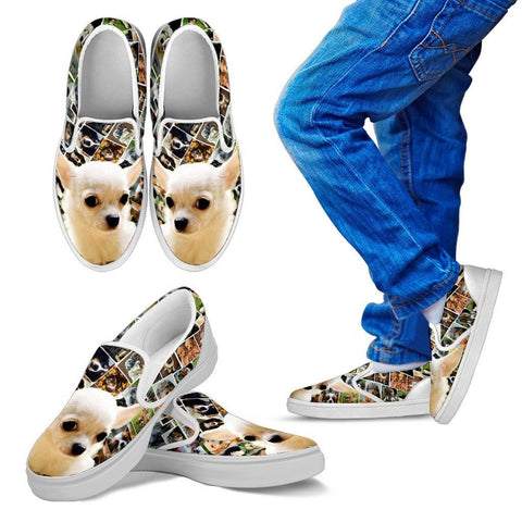 Amazing Chihuahua Print Slip Ons For KidsExpress Shipping