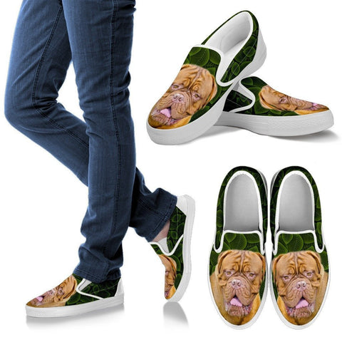 Mastiff Dog Print Slip Ons For WomenExpress Shipping