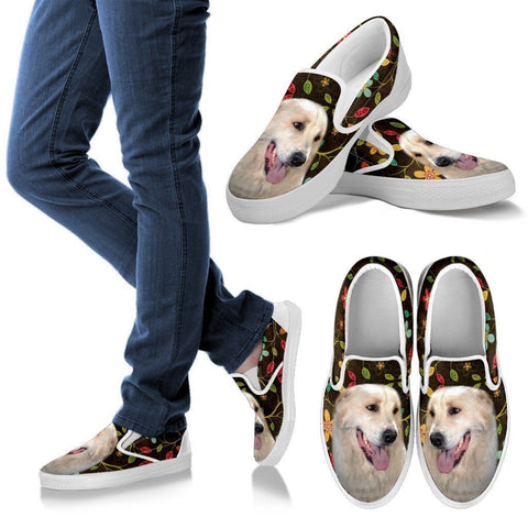 Aidi(Atlas Mountain) Dog Print Slip Ons For WomenExpress Shipping