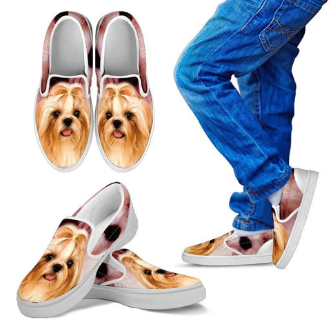 Lhasa Apso Print Slip Ons For Kids Express Shipping