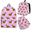 Collie Dog Print Backpack Express Shipping