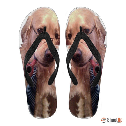 Golden Retriver Men Flip Flops