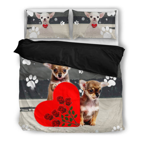 Valentine's Day SpecialChihuahua Dog Print Bedding Set