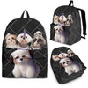 Shih Tzu Dog Print BackpackExpress Shipping