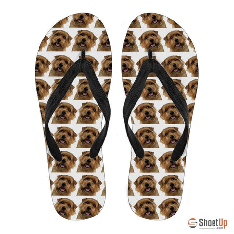 Norfolk Terrier Flip Flops For Men