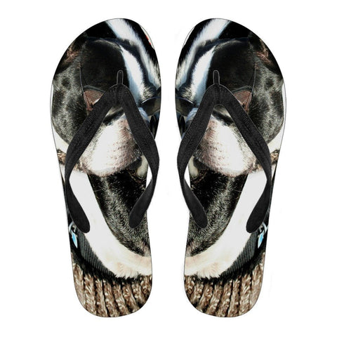 Boston Terrier Women's Flip Flops