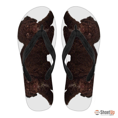 Spanish Water Dog Print Flip Flops For Men