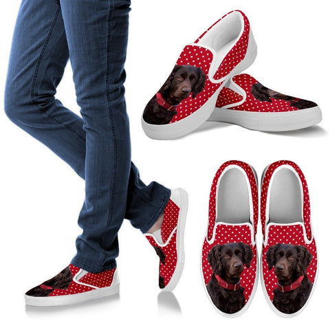 Boykin Spaniel Dog Print Slip Ons For WomenExpress Shipping