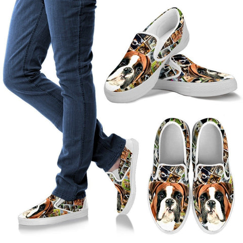 Amazing Boxer Dog Print Slip Ons For WomenExpress Shipping