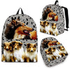 Collie Dog Print Backpack Express Shipping