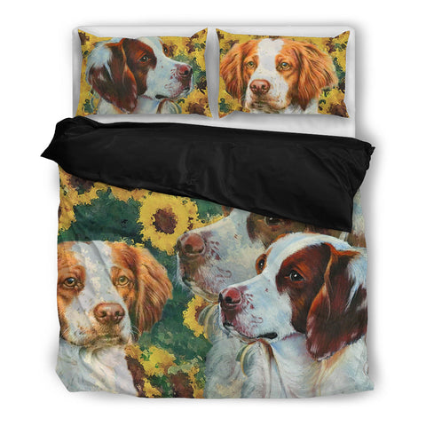 Lovely Brittany Dog Print Bedding Set