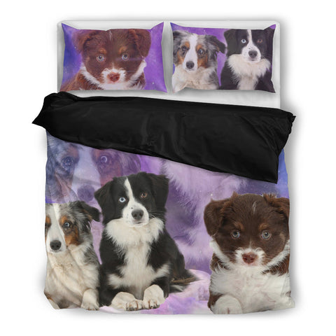 Lovely Miniature American Shepherd Print Bedding Set