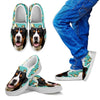 Entlebucher Mountain Dog Print Slip Ons For Kids Express Shipping