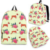 Boxer Dog Print Backpack Express Shipping