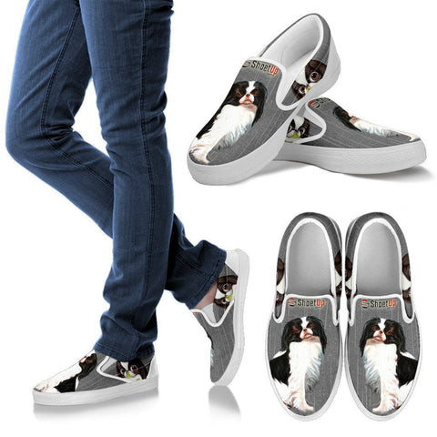 Lovely Japanese Chin Print Slip Ons For Women