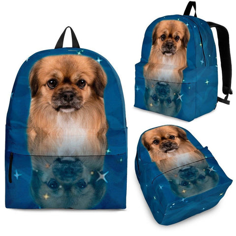 Tibetan Spaniel Dog Print BackpackExpress Shipping