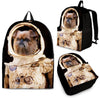 Brussels Griffon Print Backpack Express Shipping