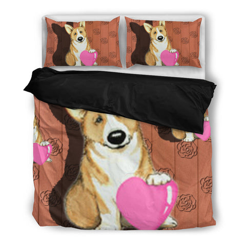 Valentine's Day SpecialPembroke Welsh Corgi Print Bedding Set