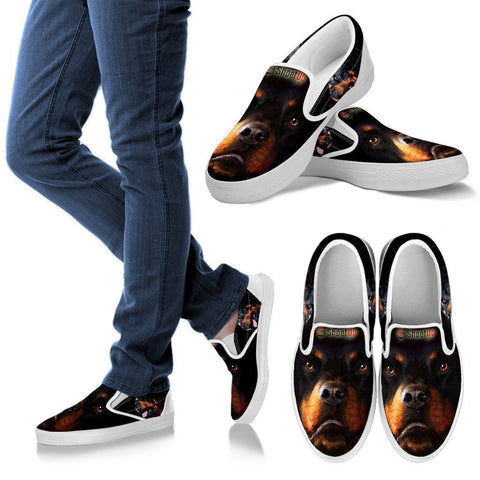 Amazing Rottweiler Print Slip Ons For Women