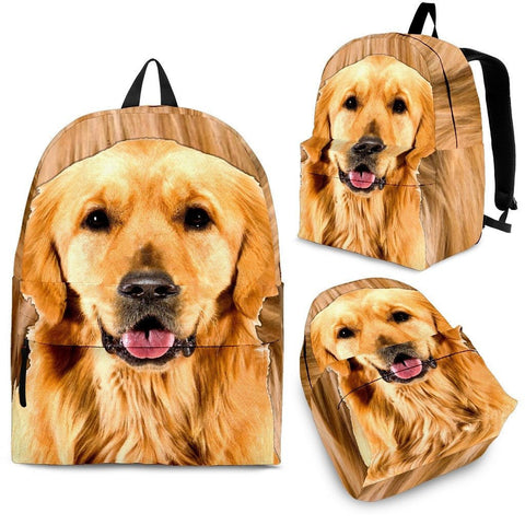 Golden Retriever Print BackPack Express Shipping