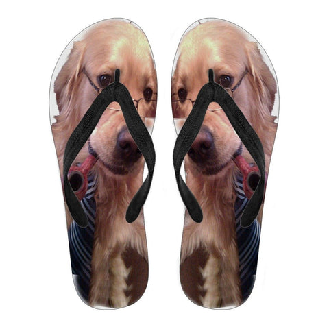 Golden Retriver Women Flip Flops