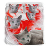 Russian Blue Print Bedding Set