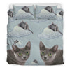 Korat Cat Print Bedding Set