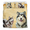 Alaskan Malamute Print Bedding Set