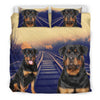 Rottweiler Dog Print Bedding Set