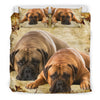 Bullmastiff Dog Print Bedding Set