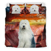 Old English Sheepdog Print Bedding Set