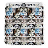 Siberian Husky Dog Eyes Print Bedding Set